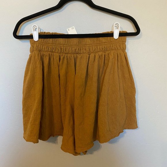 Daily Practice Anthropologie Cognac Shorts M - Picture 2 of 3
